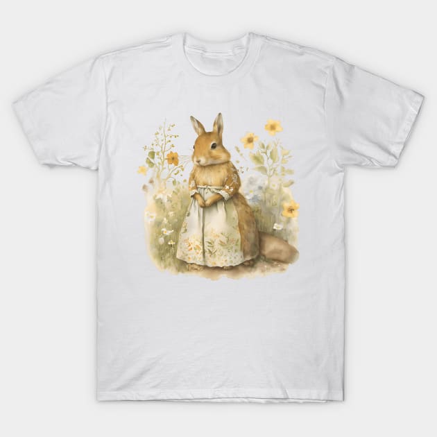 Tasha Tudor Inspired Mother Rabbit T-Shirt by VelvetEasel